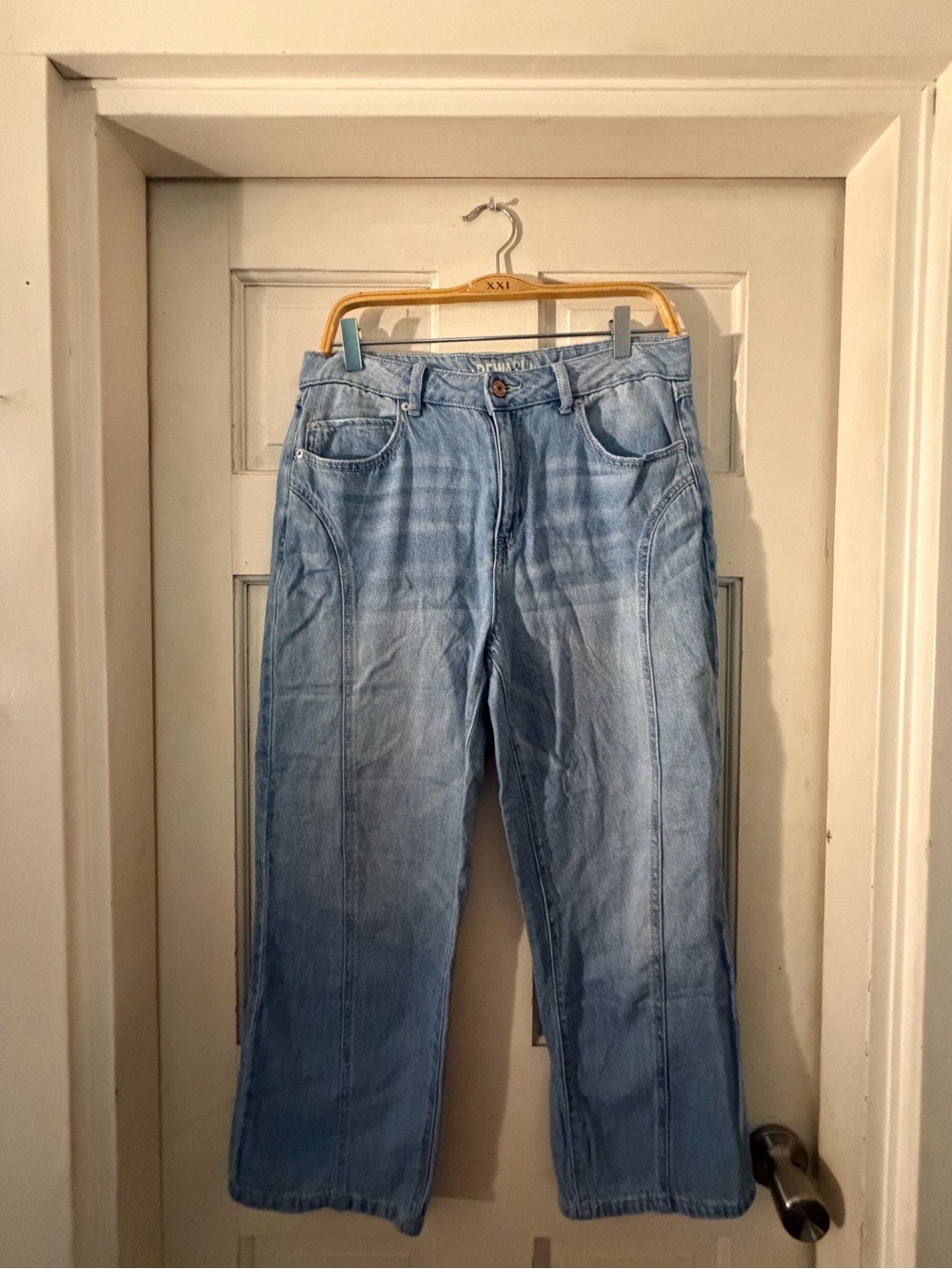 Rewash Light Blue Women's Straight-Leg Jeans